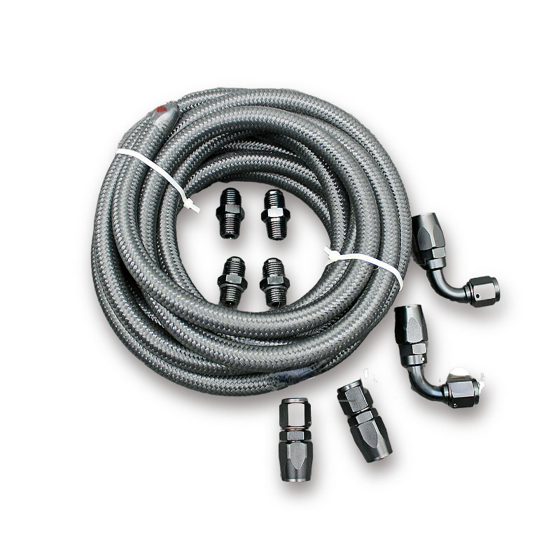 Haofa 4l60e 4l65e transmisión automática refrigerador línea kit negro an6 negro tubo de aceite del refrigerador de aceite