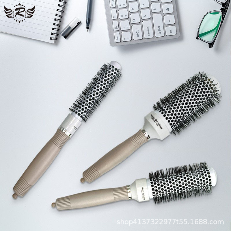 Pein de tubería de cerámica blanca con aguja de cola cilíndrica pein de cabello estilo pein de cabello rizado herramientas de cabello antiestático