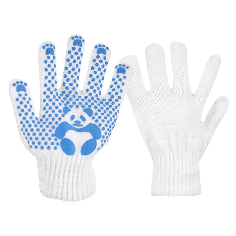 Guantes de protección laboral de jardín de infantes para niños guantes de dibujo antideslizantes de jardinería blanca
