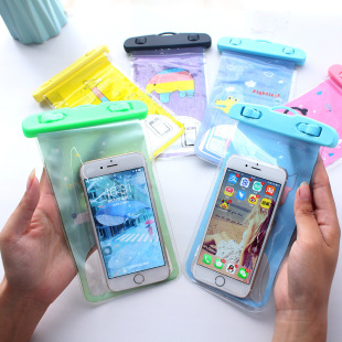 Outdoor Mobile Phone Waterproof Bag Cartoon Animal Pvc Transparent Sealed Waterproof Bag Drifting Camera Waterproof Mobile Phone Case
