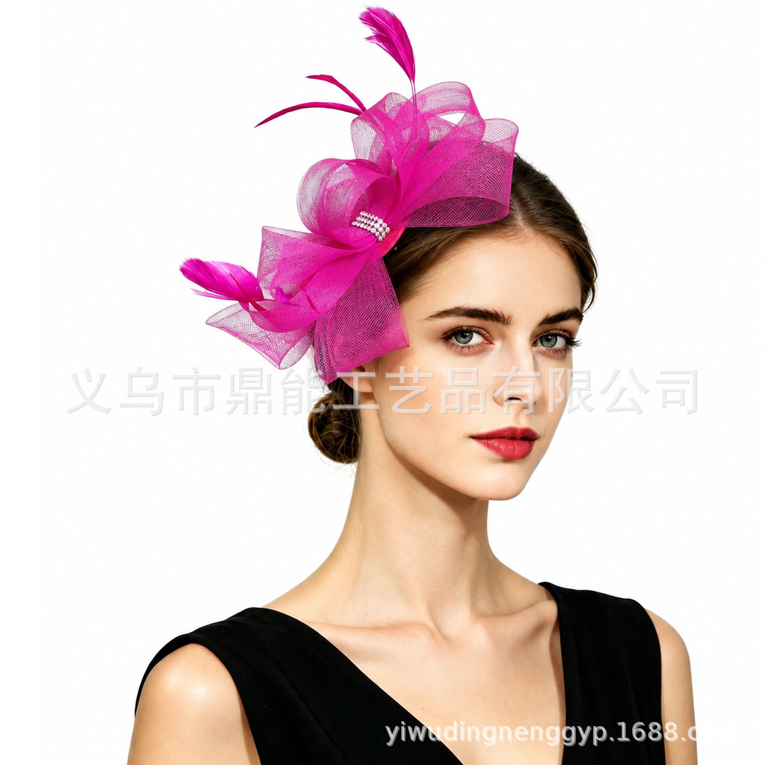 Cross-border best-selling horse racing festival headwear, bridal mesh hair accessory, party headwear, fashionable European and American headwear