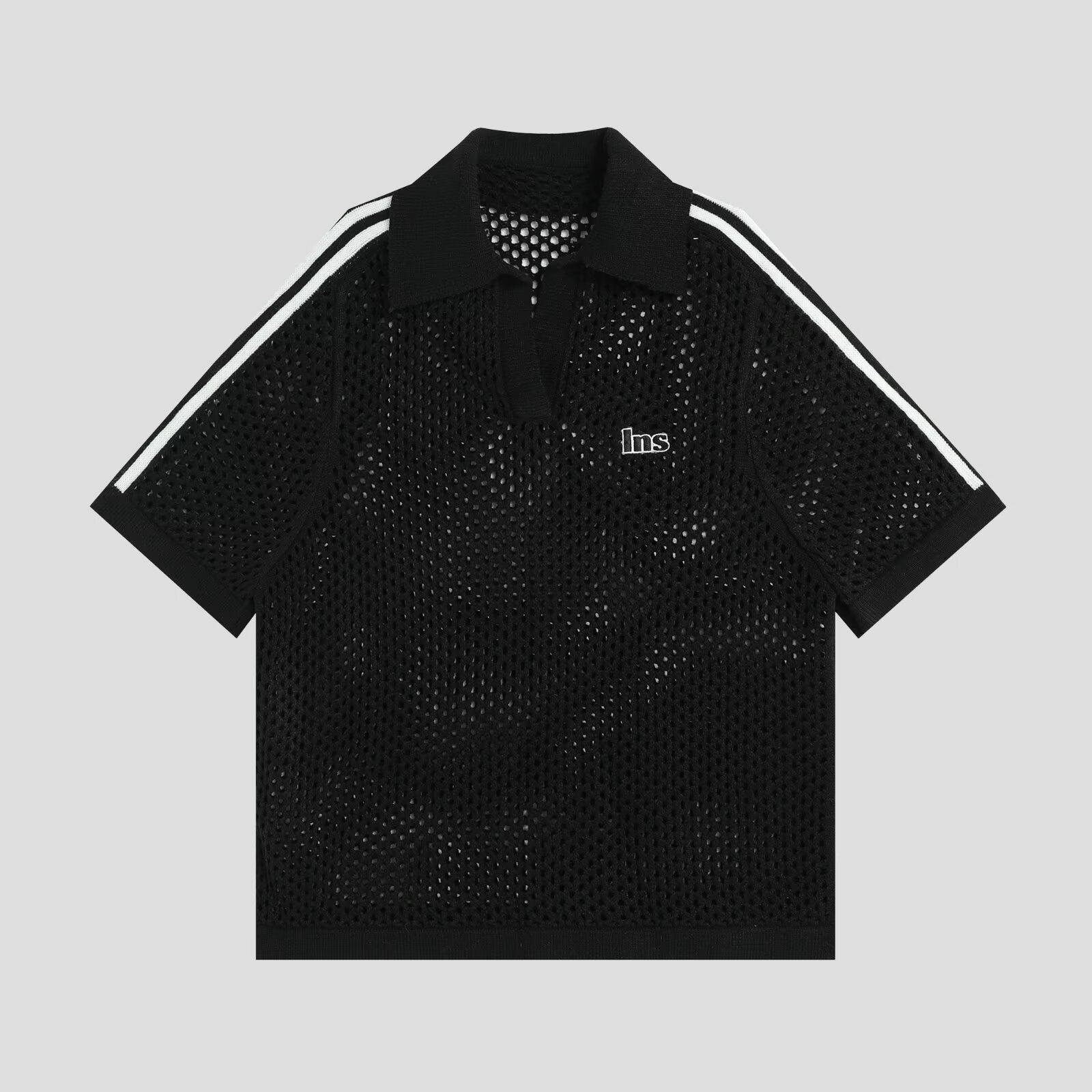 Polo camiseta de punto camiseta de manga corta camiseta hombre gaviota cuello V hueco viejo viento de negocios de verano fábrica transfronteriza al por mayor