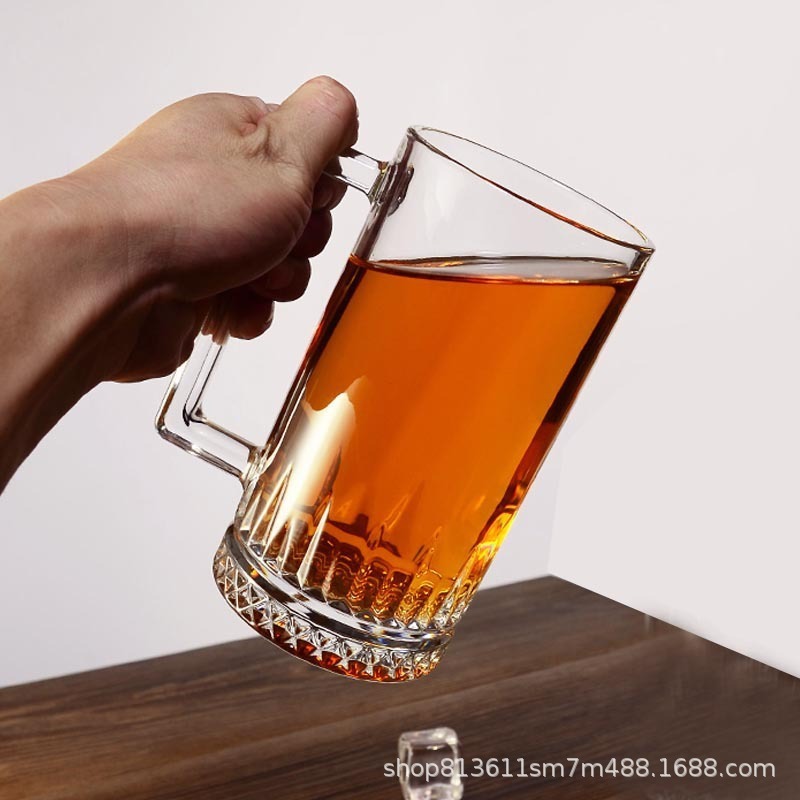 批发大容量啤酒杯套装轻奢跨境爆款扎啤杯定制大号啤酒杯玻璃水杯|undefined