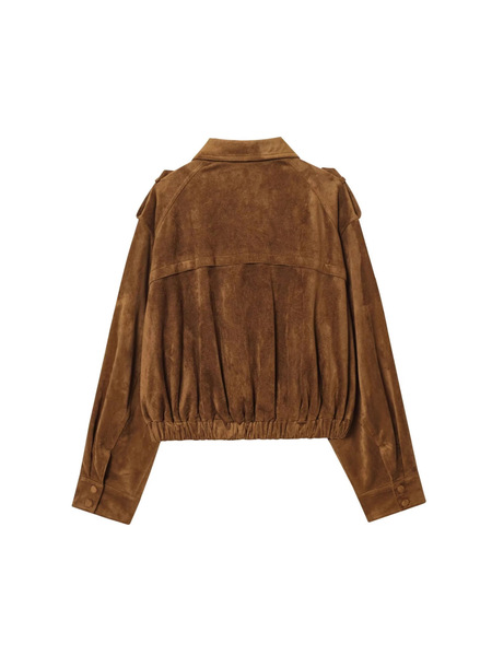 autumn retro velvet jacket for leisure