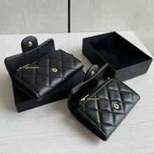 内带拉链~卡包菱格鱼子酱球纹真牛皮女零钱包球纹小包钱包卡片包