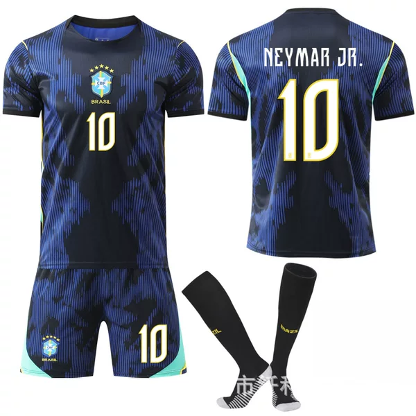 2526-27 Usa, Canada, and Mexico World Cup Soccer Jerseys No. 10 Neymar No. 7 Vinicius Brazil National Team Jersey Set