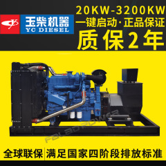 50kw 100kw 150kw 400kw 800kw 1000kw 2000キロワットディーゼル発電機ユニット玉柴発電機