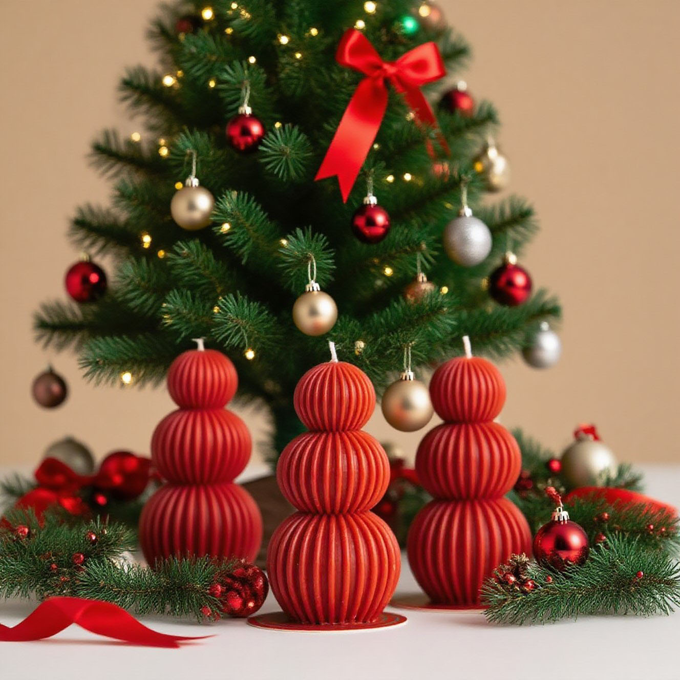 Art nórdico minimalista de ondas de viento esférico de cera de incienso ornamentos creativos de geometría decoración de vela blanca