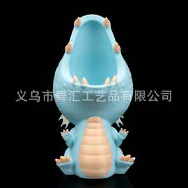 跨境萌系幼龙造型创意花盆 软萌奇幻风绿植种植容器