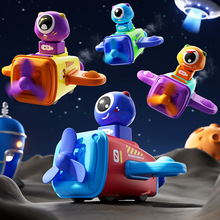 跨境按压飞机儿童玩具按压滑行摆件早教益智玩具幼儿奖品礼物批发