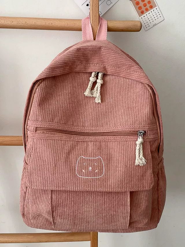 2 Summer cute capacious universal backpack, school bag, simple and elegant design, for students