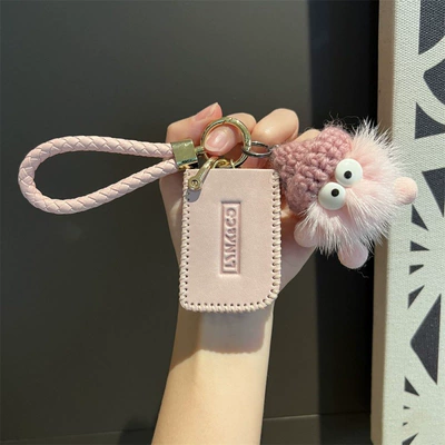 LinkedIn key set 01 Car key bag - lingke-b-dirty-powder-braided-rope-explosive-head