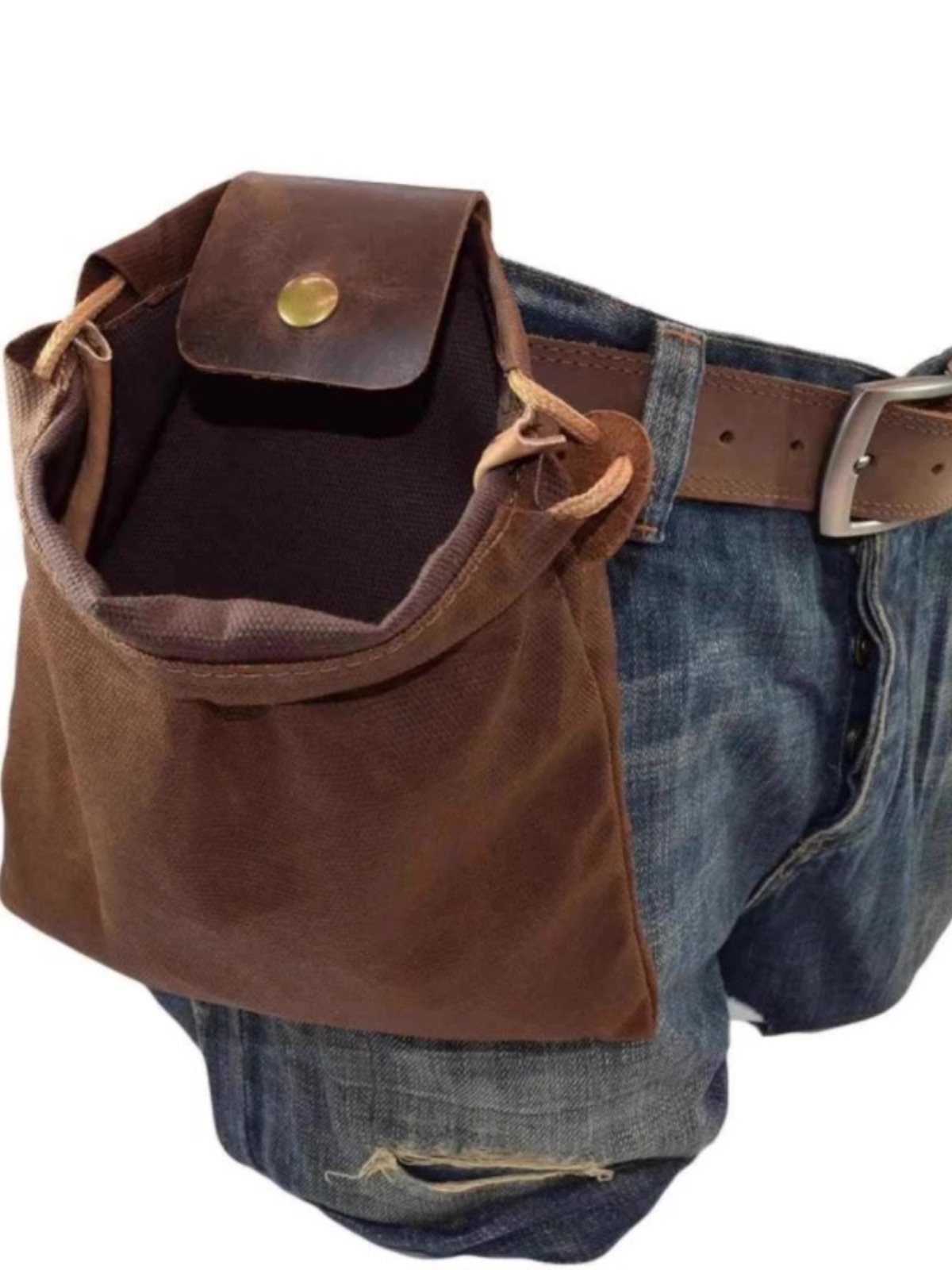 Bolsas de lona transfronterizas de jungla bolsa de recolección de frutas bolsa de almacenamiento de lienzo de campamento al aire libre bolsa portátil