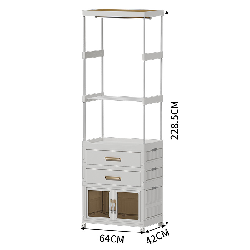 Hogar simple percha brecha gabinete de almacenamiento dormitorio vestíbulo armario balcón Sala alquiler móvil perchero