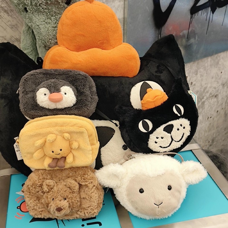 新品包包合集巴塞罗那熊包包明星同款斜挎包女生包毛绒玩具小熊包|undefined