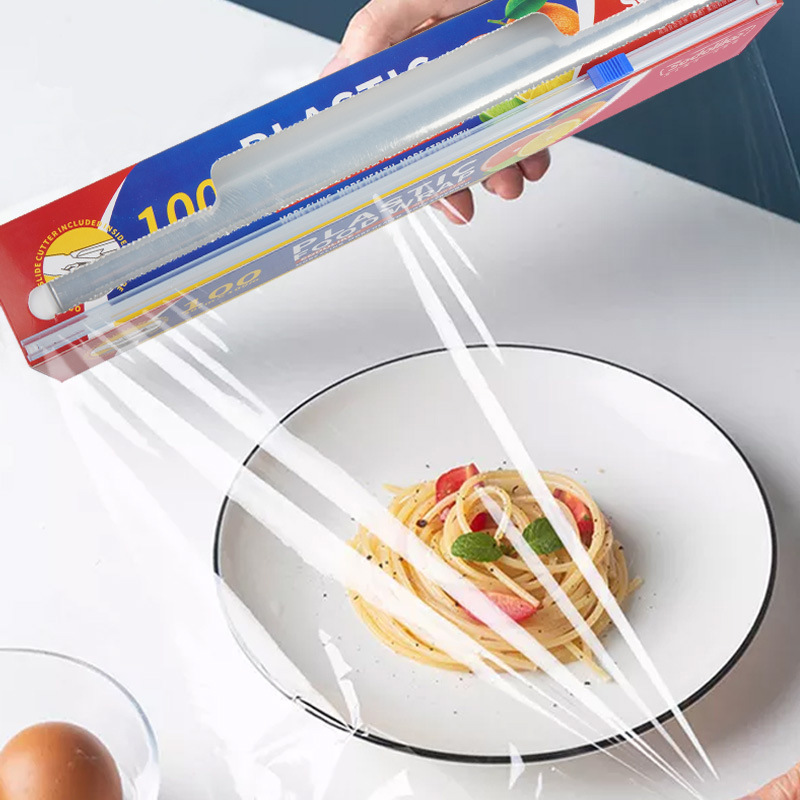 Sodolike cocina tipo cuchilla deslizante película de preservación de calidad de alimentos gran rollo de paquete económico para el hogar engrosado sin desgarro