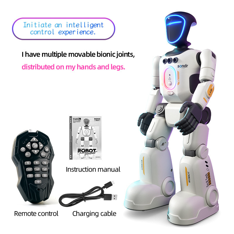 Yushu con AI eléctrica inteligente perro robot coche de control remoto niño sujetador perro robot programación truco perro electrónico