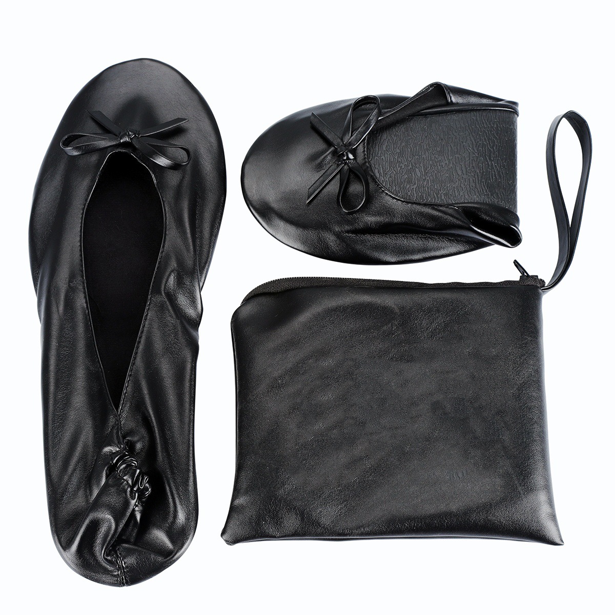 女士平底芭蕾舞鞋工厂直发跨境专供亚马逊支持客户商标图案