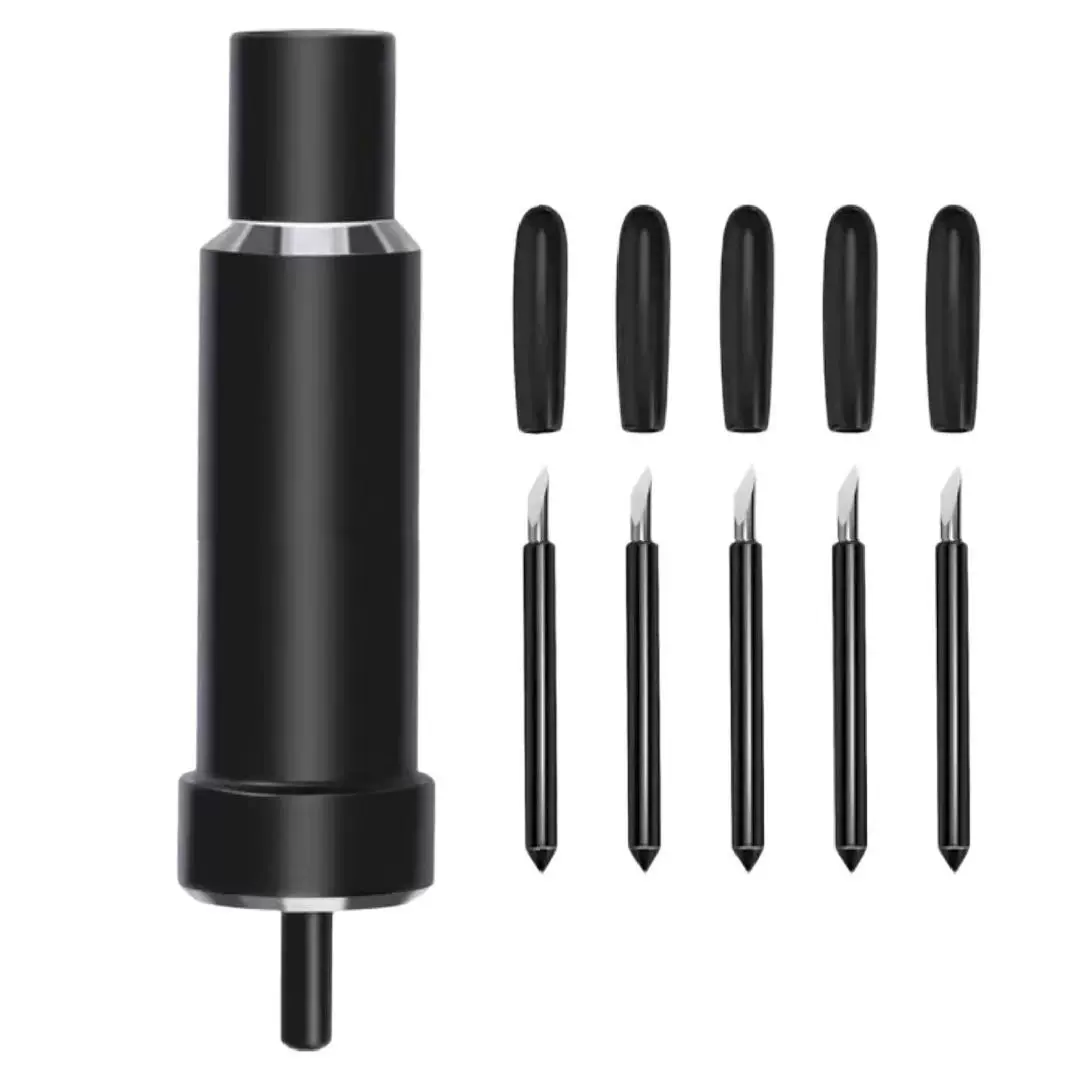 黑色罗兰刻字刀深点切割刀片Cuicut深切刀座空气刀壳刻字机刀架