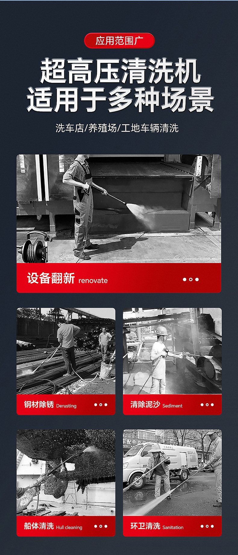 Jianweiye Explosion-Proof Car Washing Machine 7500W High-Pressure Cleaning Machine for Chemical Plants, Coal Mines, Flour Mills, and Direct Fire-Fighting Supply