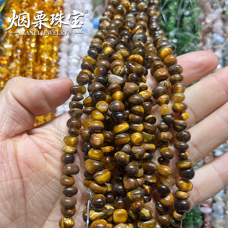 A pack of natural tiger eye stone is about 80cm