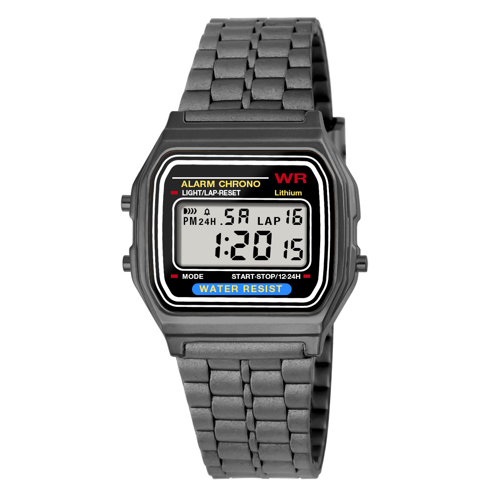 Reloj electrónico de deportes al aire libre de estudiantes simple moda para hombres y mujeres alarma de luz nocturna multifuncional reloj electrónico en stock