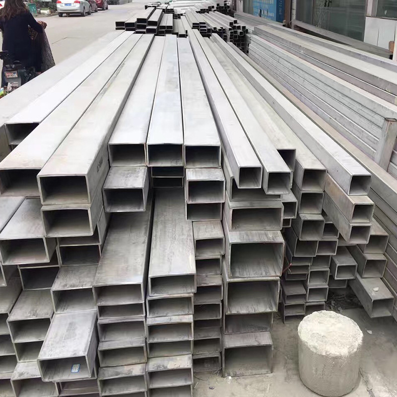 厂家供应304不锈钢方管拉丝抛光厚管 201不锈钢矩形管零切加工