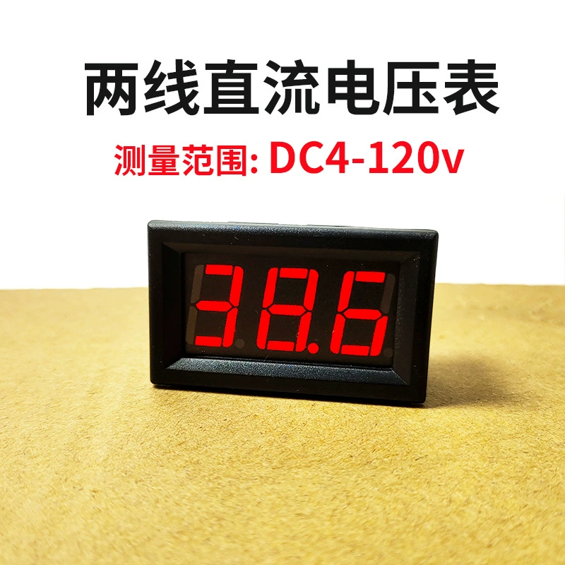 Двухпроводной 4-120V DC цифровой дисплей Вольтметр 0,56 Цифровой вольтметр свинцово-кислотная литиевая батарея вольтметр производитель