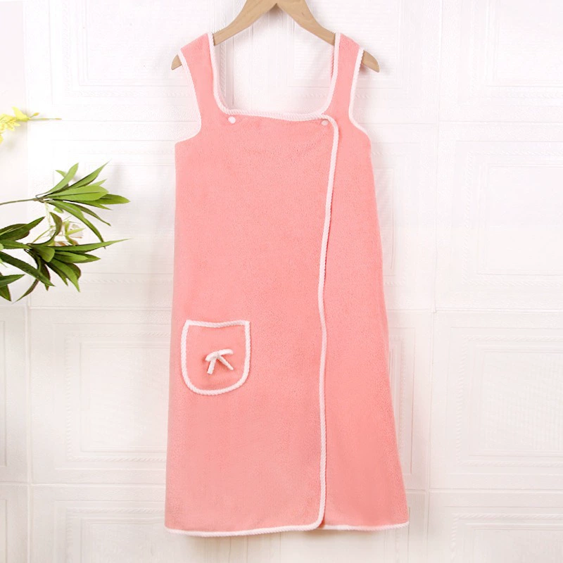 Coral velvet skirt for home use, soft bath towel, vest, bathrobe, increased thickness, lifting effect, water absorbent