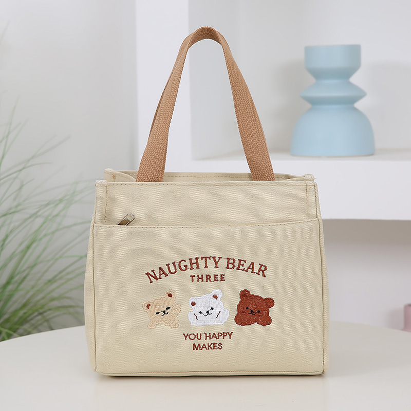Work Lunch Box Handbag 2025 New Bag Women's Handbag Lunch Bag Canvas Bag Handbag Waterproof