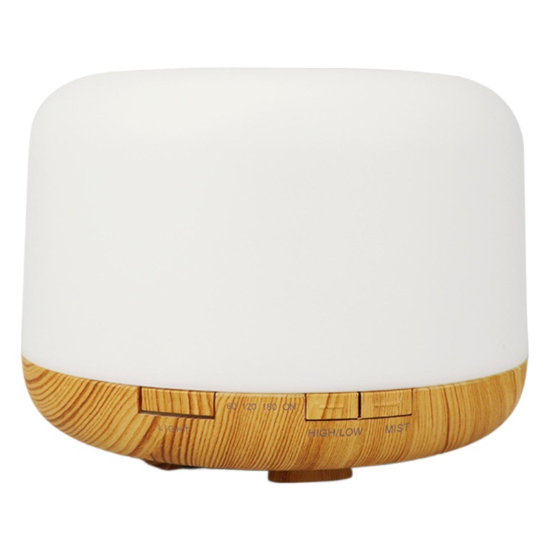 Grano de madera máquina de aromaterapia humidificador ultrasónico Mini lámpara de aromaterapia hogar horno de aceite esencial lámpara al por mayor 500ML