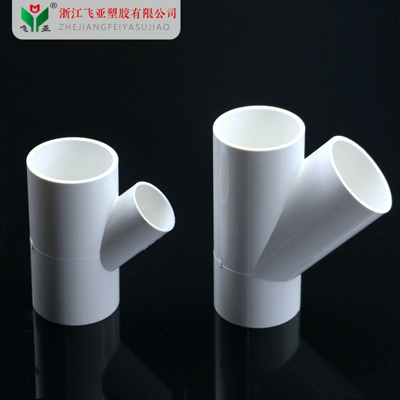 ПВХ редуктор косой тройник 45 градусов тройник Y тройник T редуктор фитинги для подачи воды