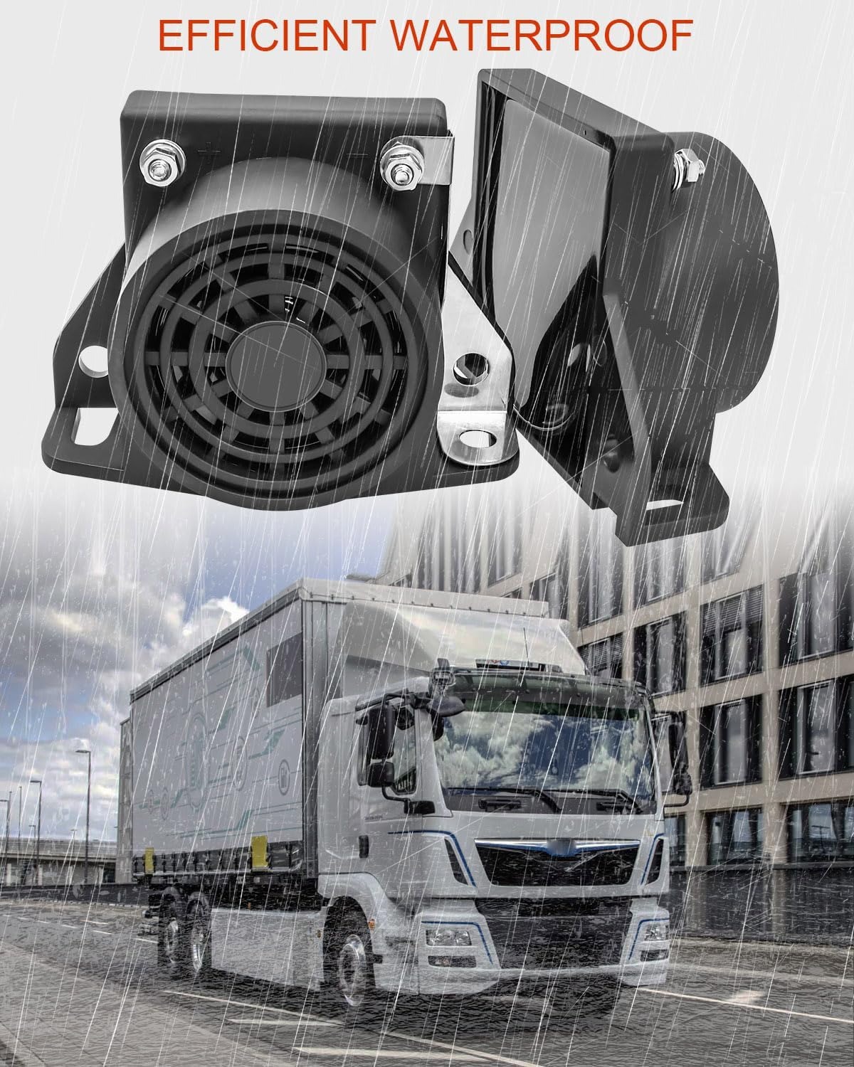 Waterproof Reversing Horn Can Be Used as a 12-80Valarmip67Siren Suitable for Truck Reversing Tweeter