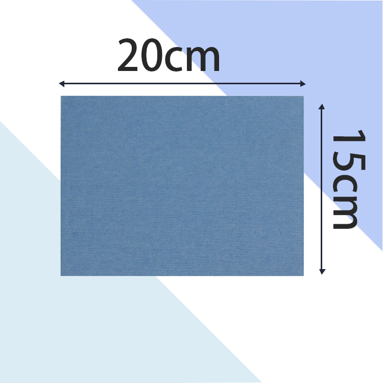 Parche de parche autoadhesivo de mezclilla Parche de mezclilla de codo Parche de parche de rodilla Parche de parche de subsidio de reparación de ropa de corte