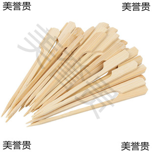 Sugar-coated haws bamboo stick wholesale sugar-coated haws disposable barbecue string kwantung cooking commercial iron string flat signature