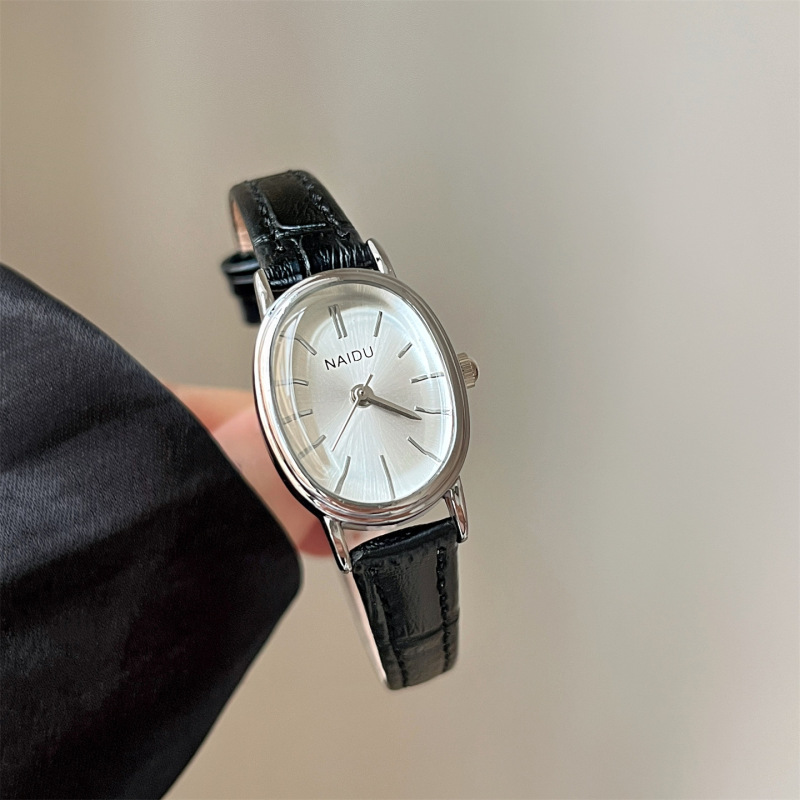 Naidu Convex Glass Oval Watch Women's Simple Niche Luxury Student Ladies Women's Watch Live Wholesale