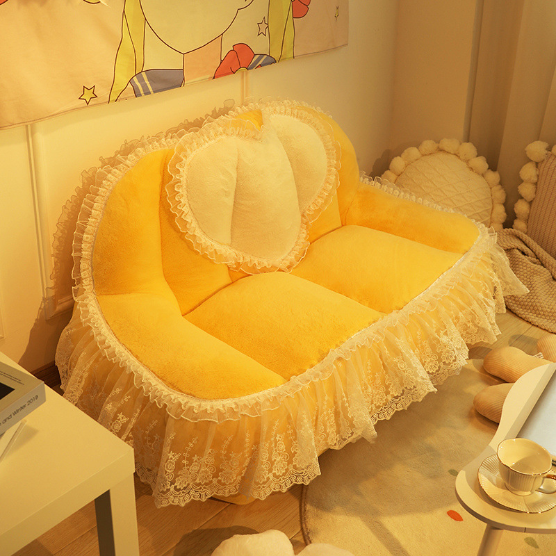 Habitación princesa, sofá perezoso, dormitorio de apartamento pequeño doble, sillón reclinable, chica de Internet, sofá individual para niños