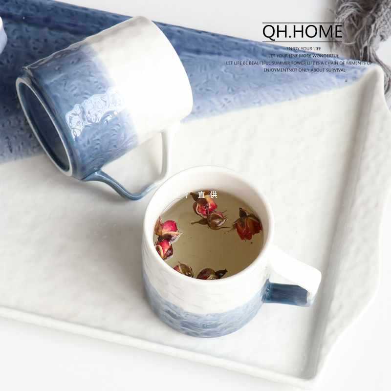 Qianhuiju gradient ceramic kettle suit household heat-resistant Tea Cup suit living room cold Kettle tea set water Cup suit