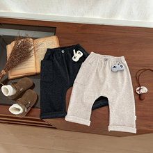 宝宝裤子春秋新款婴幼儿大pp裤高腰护肚宽松休闲裤男女童外穿裤子