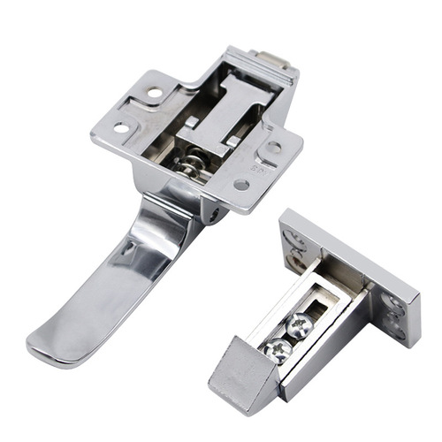 Stainless steel oven door lock handle zinc alloy flat door lock handle zyhc dryer cold storage door lock accessories