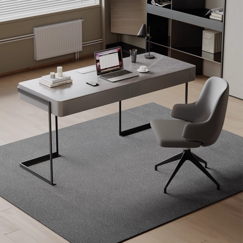 Italian Light Luxury Slate Desk Study Modern Simple Home High-End Small Apartment Nordic Office Writing Computer Desk