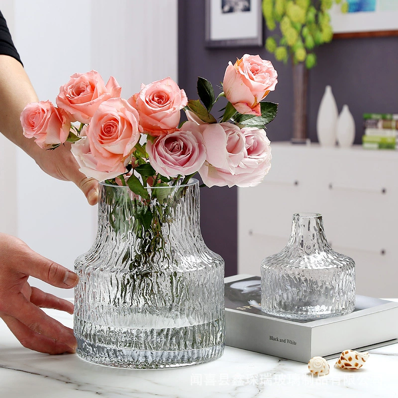 Северный ледяной узор маленький рот стеклянная ваза ins ледник очень Замороженные креативные цветы Цветочная композиция украшения для дома и гостиной