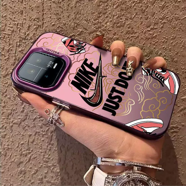 Nike, purple, painted