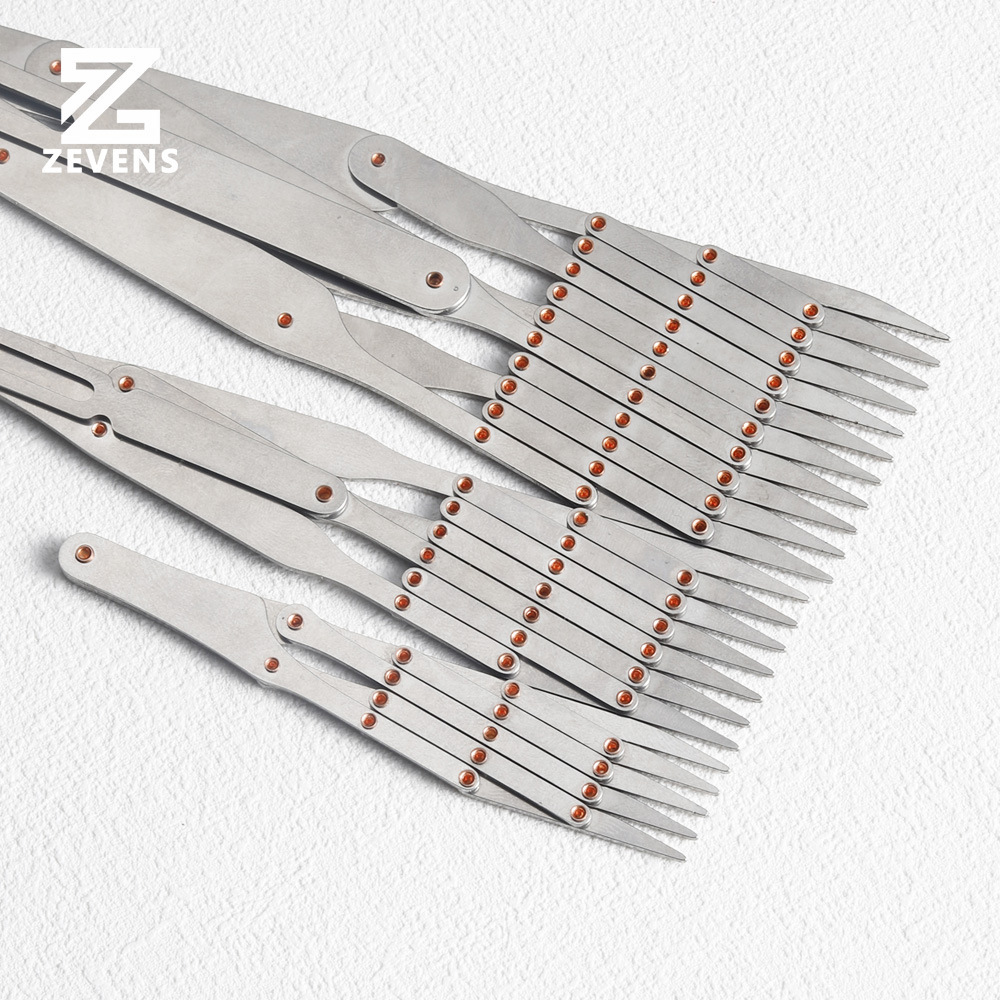 Nattools regla equidistante fabricación de equipaje herramienta de clavos decorativos división rápida de puntos de dibujo paralelos