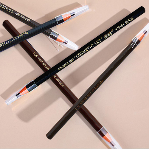 Hengsi Eyebrow Pencil 1818 Drawstring Waterproof Hengsi 1818 Eyebrow Pencil for Female Beginners Wholesale Natural Photo Studio School