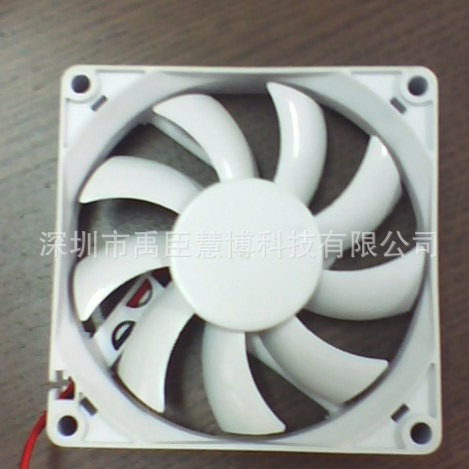 ychb8025散热风扇，白色，家用电器80*80*25高效排热风扇