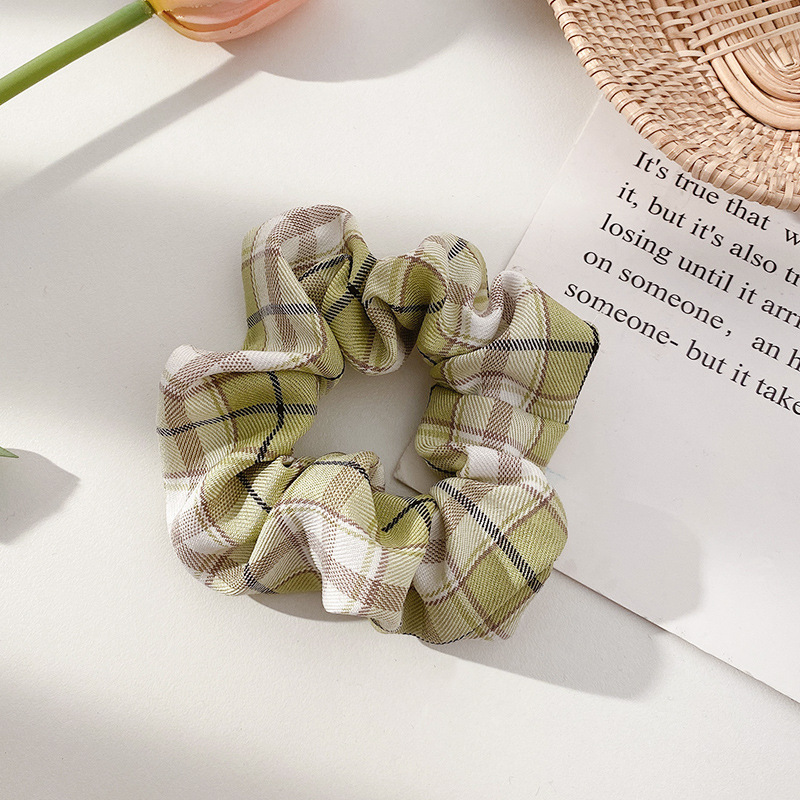 Lazo para el cabello de intestino grueso de encaje de alta calidad de Corea del Sur, flor para la cabeza duradera de todo fósforo, banda de goma de alta elasticidad, bufanda cuadrada, cuerda para el cabello
