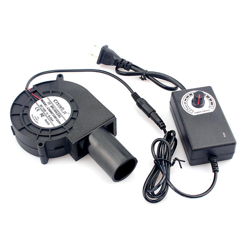 Factory Direct Supply 9733 High Wind Power Blower with Duct Head, 220V Adjustable Speed Heating Furnace Waste Oil Furnace Fan