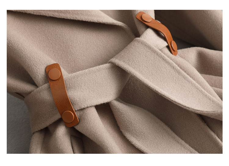 Women's Clothing Autumn And Winter New Style Fox Fur Collar Gao Rui Double Faced Cashmere Coat Women's Medium And Long Wool Double Faced Wool Coat_voghion.com