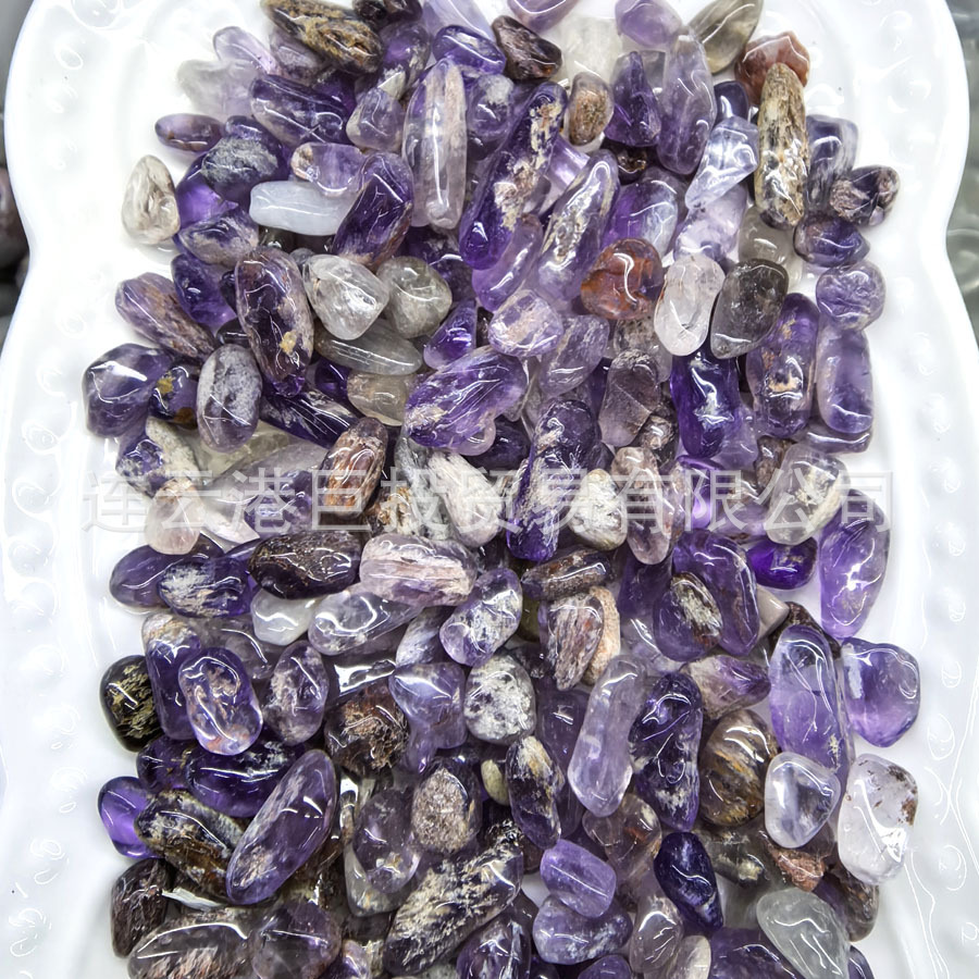 100 tipos de piedra triturada de 7 - 9mm cristal natural jade ágata espécimen de piedra preciosa marco de fotos transfronterizo mano suministro Amazon